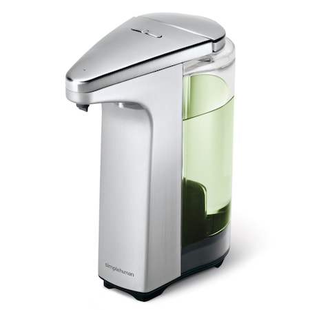 simplehuman 8 oz touch free sensor liquid soap pump dispenser